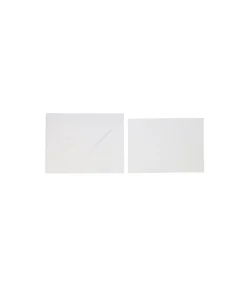 White Pearlised Cards & Envelopes Set 12pc