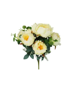 White Peony 11 Branch 8 Head 48cm