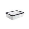 White Plastic Storage Bin 34.5×26.8x10cm