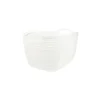 White Plastic Storage Box With Handles 34×25.5×20.5cm