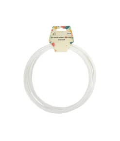 White PP Plastic Toss Rings 20cm 6pc