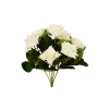 White Rose Bunch 7 Head 32cm