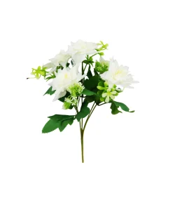White Rose 5 Head 28cm