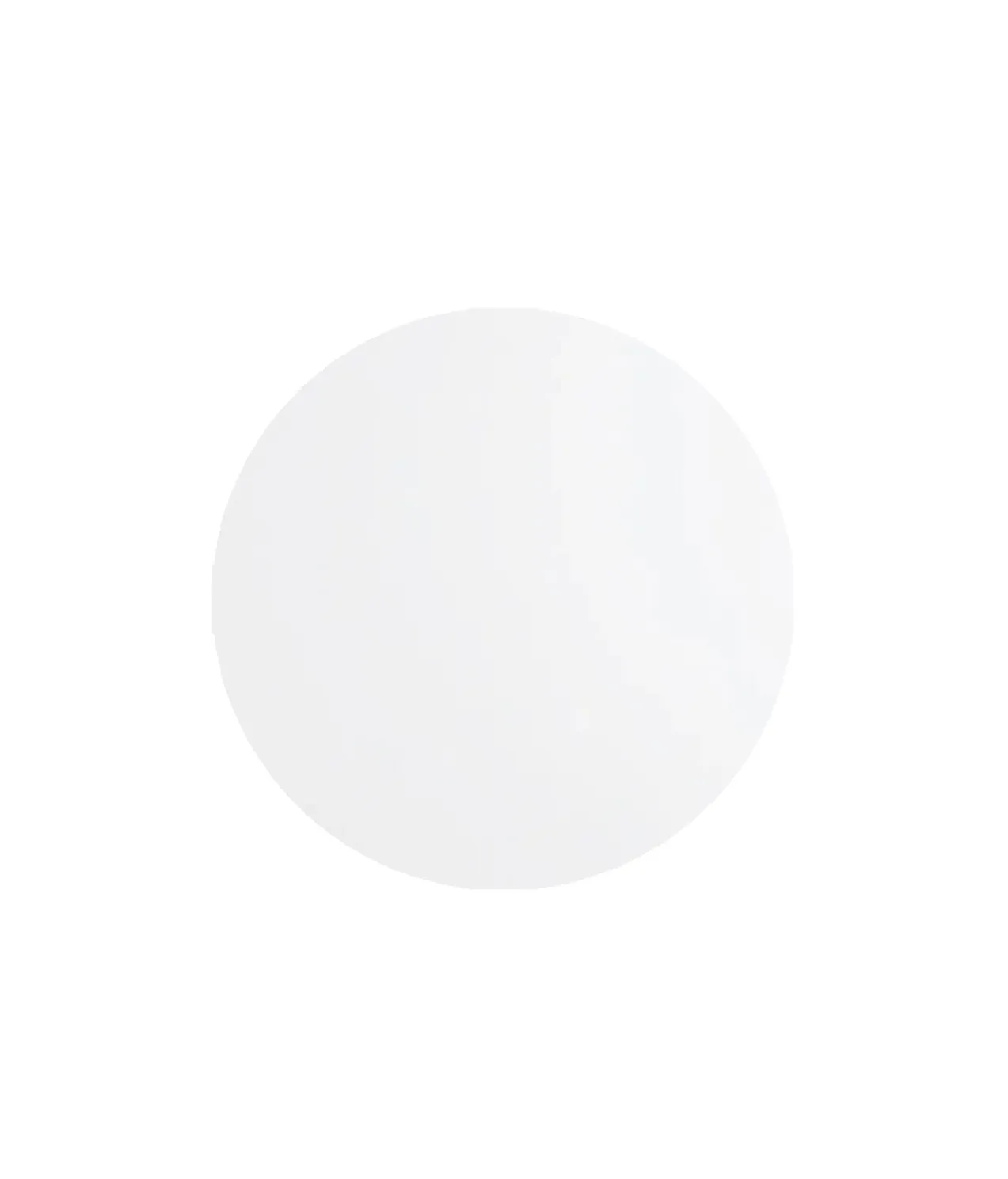 White Round Masonite Cake Board 6in