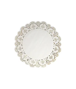 White Round Paper Doilies 10.5in 100pk