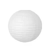White Round Paper Lantern 8in