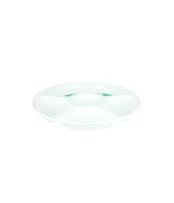 White Separated Plastic Serving Tray