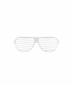 White Shutter Shade Glasses