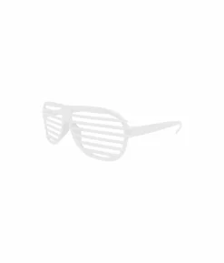 White Shutter Shade Glasses