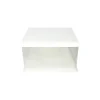 White Single Layer Transparent Cake Box 8in