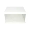 White Single Layer Transparent Cake Box 12in