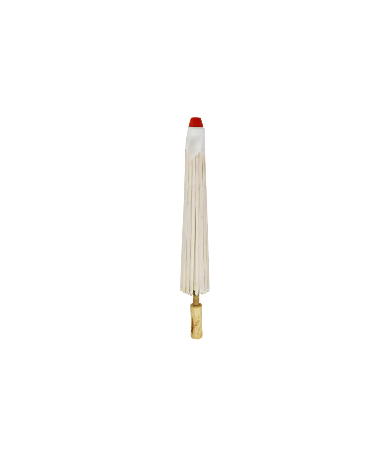 White Small Fabric Parasol 26cm