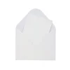 White Small Pearlised Cards & Envelopes Set 12pc