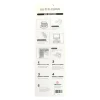 White Strip Rhinestone Stickers