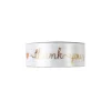 White Thank You Ribbon 2.5cm x 22.8m