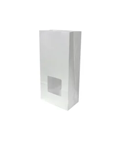 White Treat Bag With Window 10pc