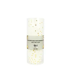 White With Gold Dots Baking Cups 24pc