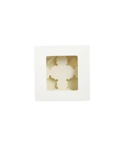 4 Window Cupcake Box 17.8Â x 17.8 x 7.5cm 2pk