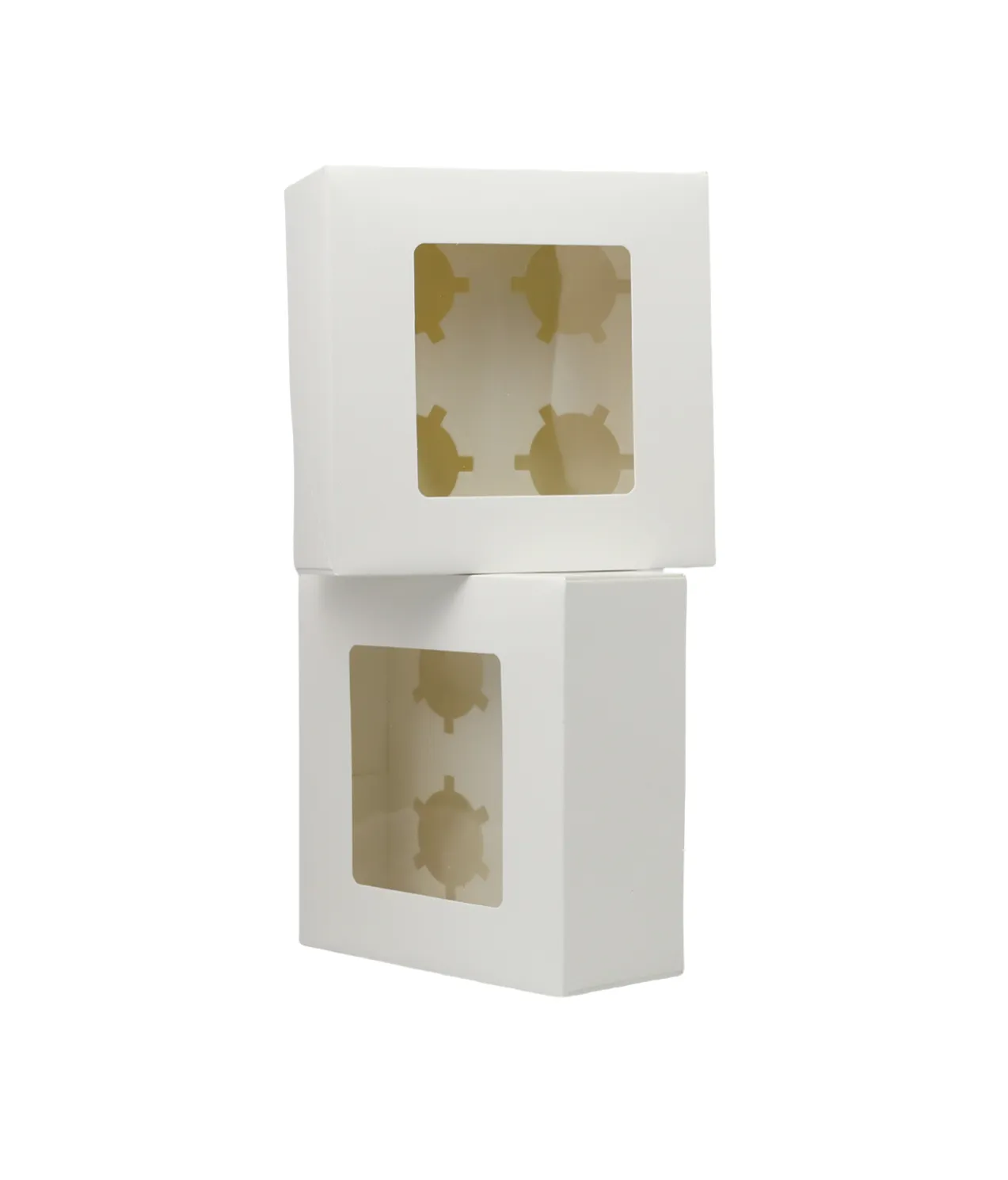 4 Window Cupcake Box 17.8 x 17.8 x 7.5cm 2pk