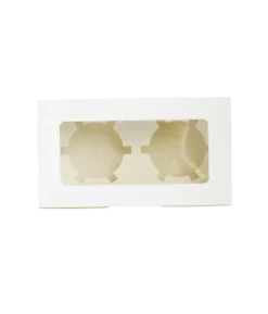 2 Window Cupcake Box 16 x 9 x 7.5cm 3pk