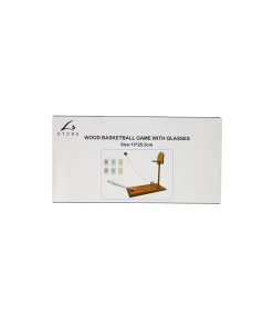 Wood Basketball Game With Glasses