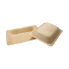 Wooden Rectangle Plate Medium 6pc