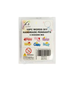 Words DIY Handmade Pendants 10pc