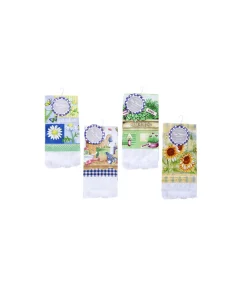 Woven Print Tea Towel Assorted 38x63cm
