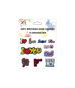 Writings Shoe Charms 20pc