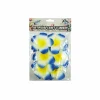 Yellow & Blue Frangipani 6cm 6pc