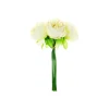Yellow 5 Head Peony Bunch 30cm