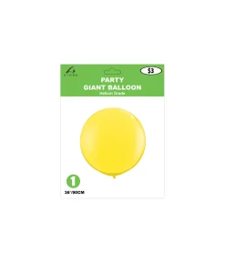Yellow Latex Balloon 36inch 1pc