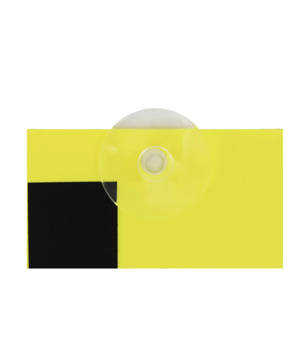 Yellow L Plate with Suction 2pc