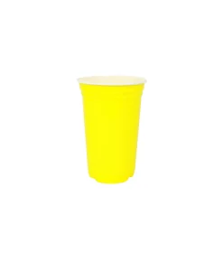 Yellow PP Plastic Cups 10oz 25pk