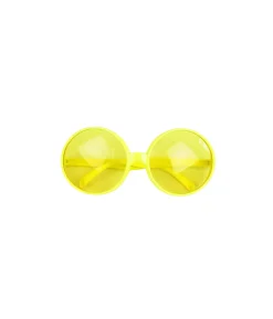 Yellow Round Party Glasses 16 x 8cm