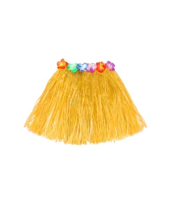 Yellow Short Hula Skirt 40cm