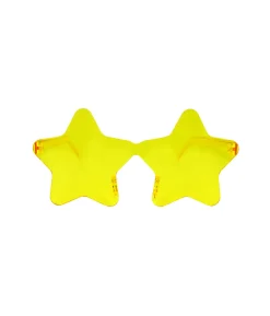 Yellow Star Shape Glasses