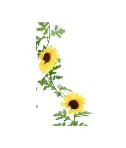Yellow Sunflower Garland 220cm